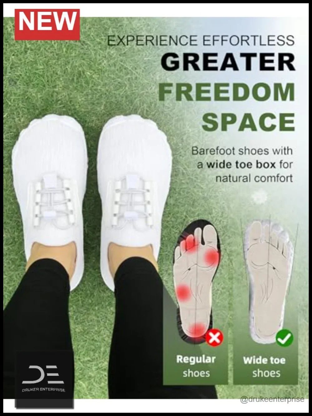Barefoot Water Shoes Quick Dry Athletic Non-Slip Wide Toe Aqua Footwear Beach